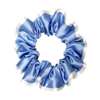 Sky Blue Color Silk Scrunchies in High Quality