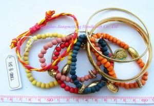 2014 Handmade Colourful Beads Chain Bracelets for Women and Ladies