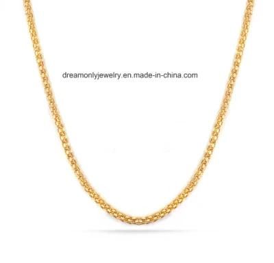 18k Gold Plated Hot Selling Wholesale Jewelry Women Long Chain Necklace