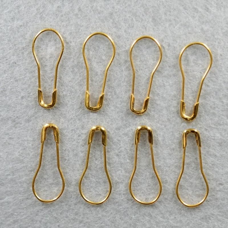 Gold Color Gourd Shape Pin 22mm Metal Safety Pin for Clothing