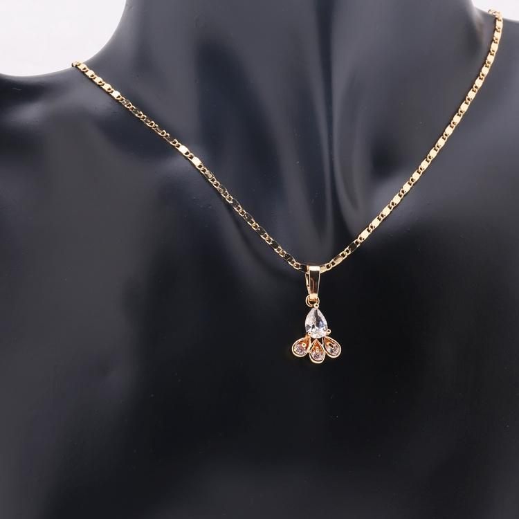 Imitation Fashion Costume Wholesalegold Silver Stainless Steel Charm Jewelry with Earring Sets Pendant Necklace