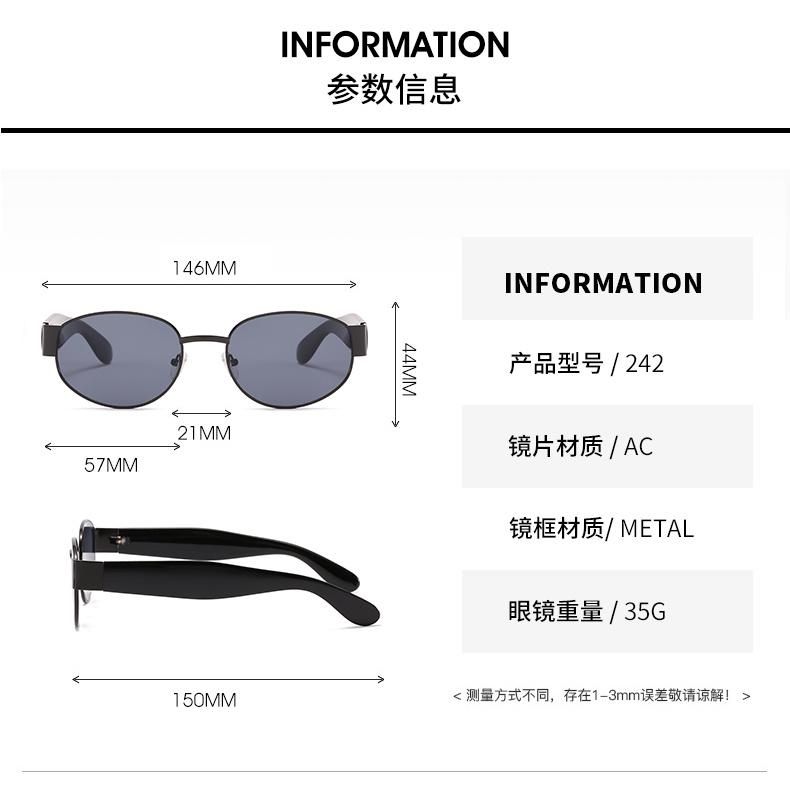 Oval-Shaped Sunglasses Color Len Fashionable Popular and Hot-Selling Items Sunglasses.