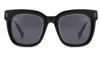 Polygon Acetate Sunglasses with Polarized Lens
