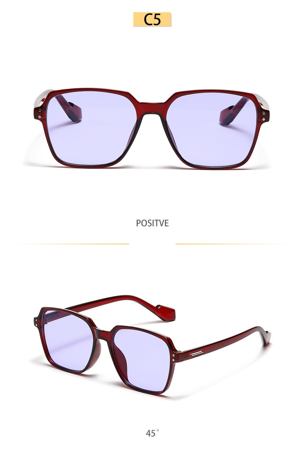 Hot Sale Fashion Shades Square Frame Oversized Sunglasses for Women