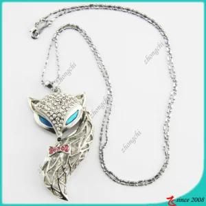 Zinc Alloy Metal Fox Necklace (SPE)