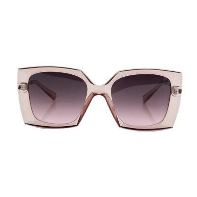 2019 Rectangle Square Fashion Sunglasses with Metal Temples