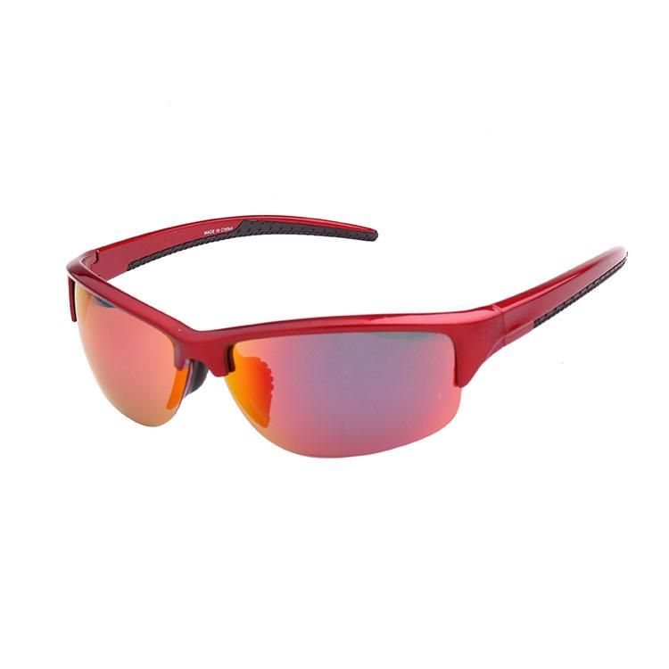 2019 Cycling Red Half Frame Sports Designer Sunglasses