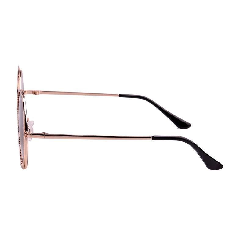 2019 Designer Directly Fashionable Cat Eye Metal Sunglasses