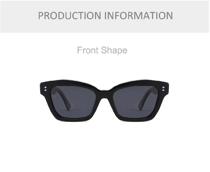 2022 Trendy New Design Model China Factory Wholesale Acetate Frame Sunglasses