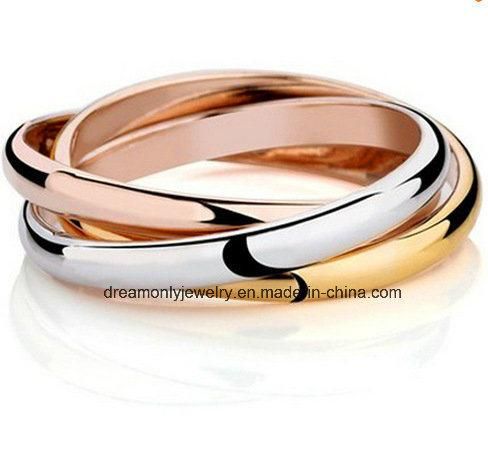 Top Quality Three Circles Ring in Three Color