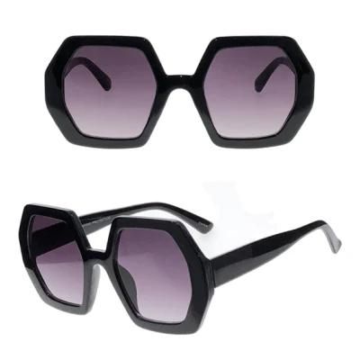 Polygon Frame Oversize Fashion Sunglasses for Women