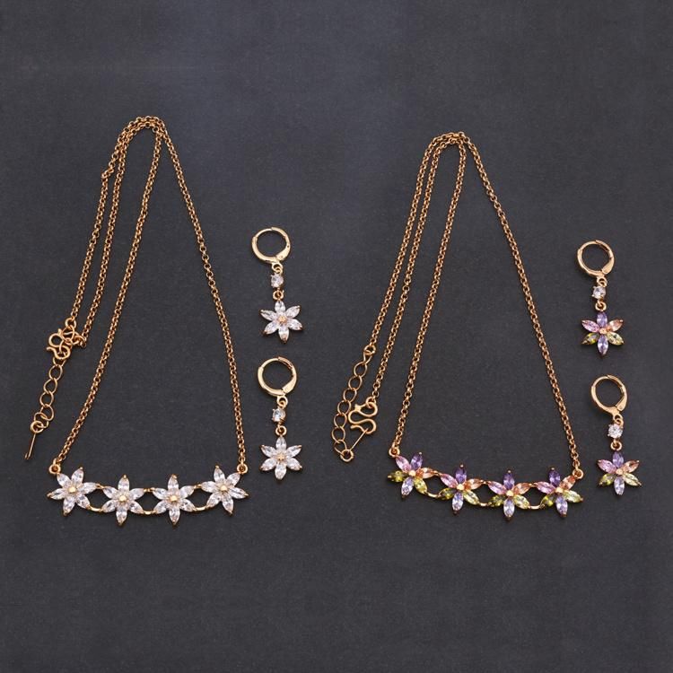 New Fashion 18K Gold Plated Jewelry Set for Girls