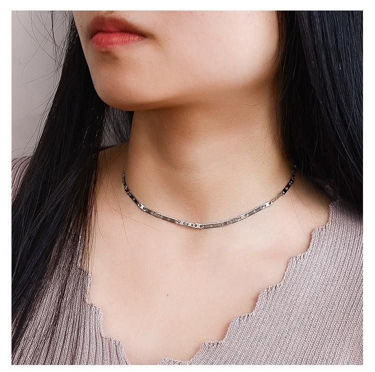 Sun Chain Necklace for Men Women Stainless Steel Link Chain Necklaces Water Resistant Thick Metal Jewelry