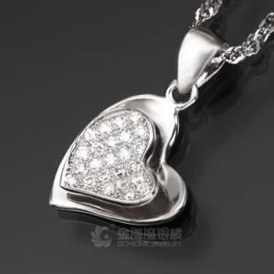 Lovely Double Heart Fashion 925 Sterling Silver Pendant