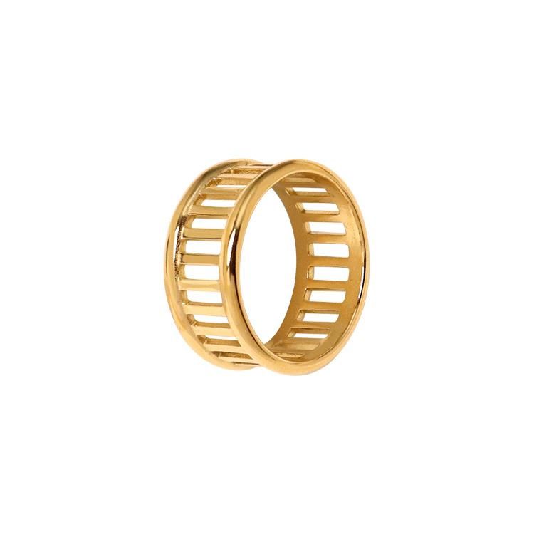 New Designs Stainless Steel Women′s Finger Jewelry Flywheel Gear Shaped Ring for Women