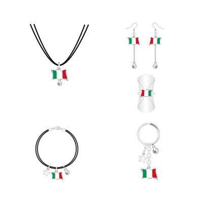 Contrasting Color Stitching Design Jewelry Set