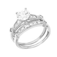 925 Twinset Silver Jewelry Ring (No: 210128) 5.5g