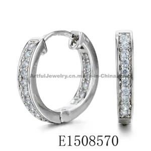 Hotselling 925 Silver Jewelry Huggie Earring/Hoop Earring