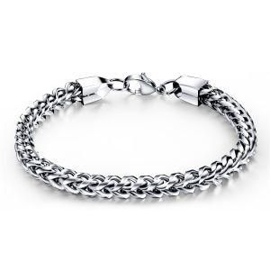 Simple Design &#160; Stainless Steel Chain Men Bracelet