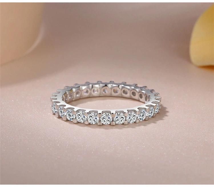 Simple Rings for Women Trendy 925 Silver Jewelry Cubic Zirconia