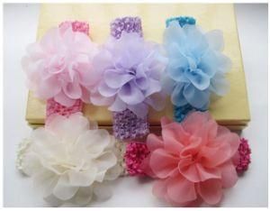 Euro New Style Headband Popular Silk Flower, Baby Knitted Headband