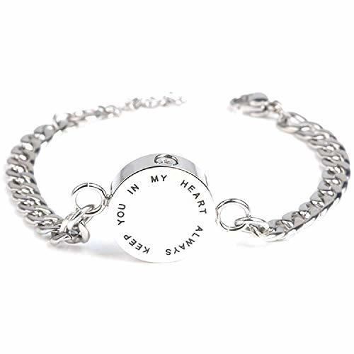 Custom Engrave High Quality Circle Locket Bracelet for Holding Ashes