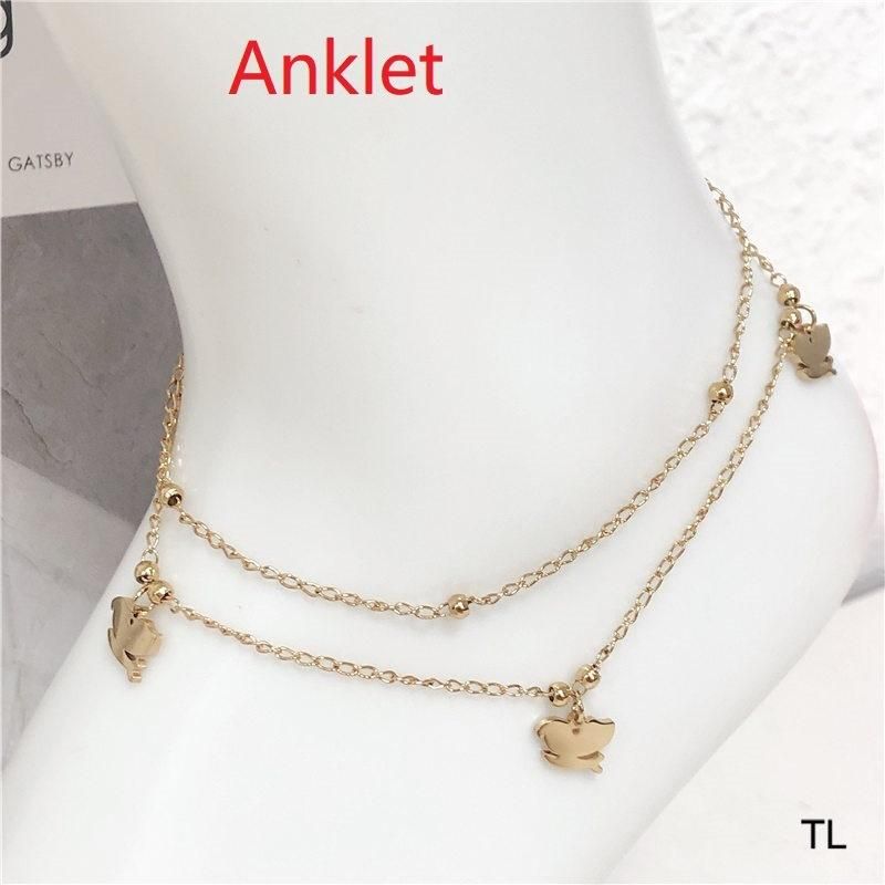 Fashion Jewelry Anklet, Stainless Steel Jewelry Gold Ankle Chain