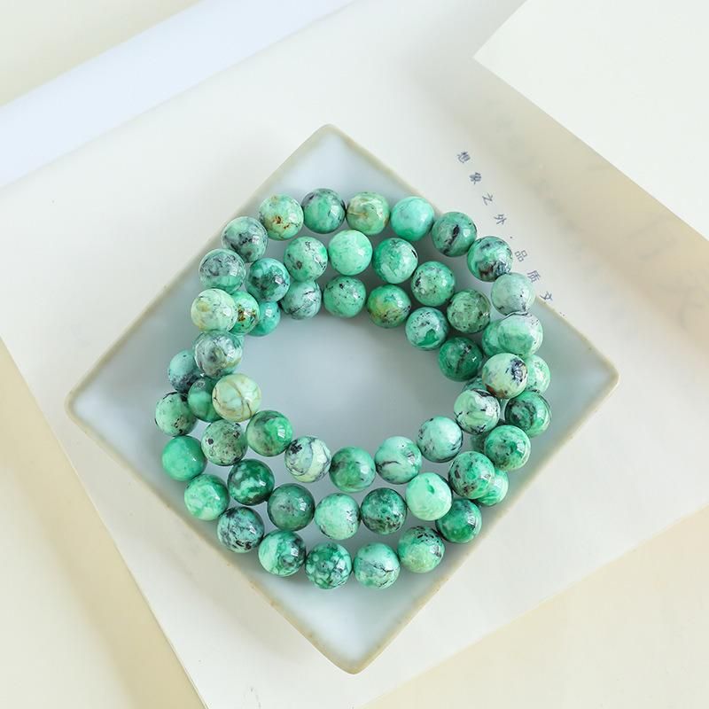 Fashion Jewelry Natural Crystal Phosphorite Bracelets Round Beads Bracelets
