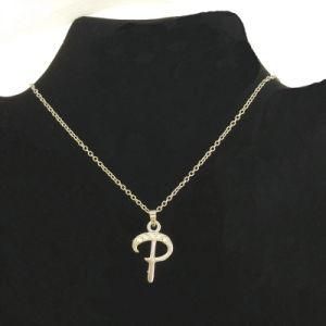 Fashion Crystal Alphabet Charms Necklace Jewellry (FLN16040702)