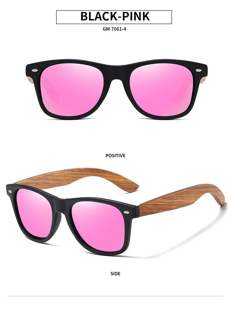 Fashion Wooden Frame Sunglasses Unisex Custom Polarized Wooden High Quality Sun Glasses Sunglasses