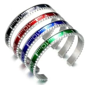 Stainless Steel Speedometer Bracelet Cuff Bangle Jewelry