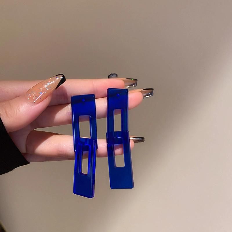 925 Silver Needle French Klein Blue Color Sets Earrings Fashion Jewelry Retro Style Earrings for Women