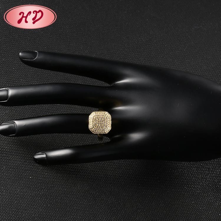 Fashion Wedding Engagement 18K Gold Plated Jewelry Silver Stainless Steel Finger Man Rings Design
