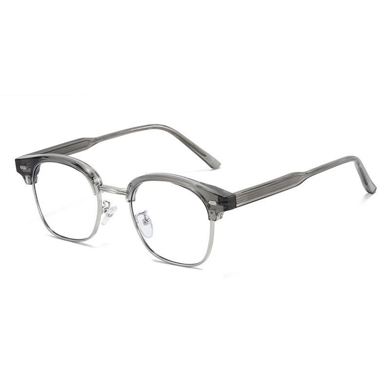 2022 Wholesale Glasses Frame Tr90 Korean Retro Myopic Glasses Frame Anti Blue Light Flat Lens Ins Small Red Book Recommended