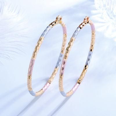 2020 Fashion Women Jewelry Mexico Brinco 18K Gold Plated Color Big Hoop Earrings