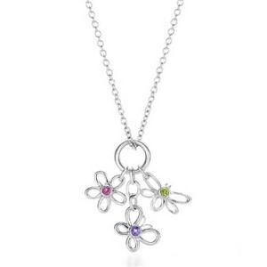 Beautiful Dangle Pendant Necklace in Solid 925 Sterling Silver