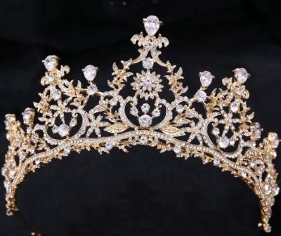 Luxury Crystal Elegant Tiara Crown, Royal Crystal Tiara Crown, Wedding Crystal Tiara Crown