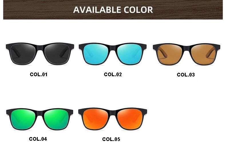 Maysun Hot Selling Vintage Custom OEM Wood Frame Promotional Sunglasses
