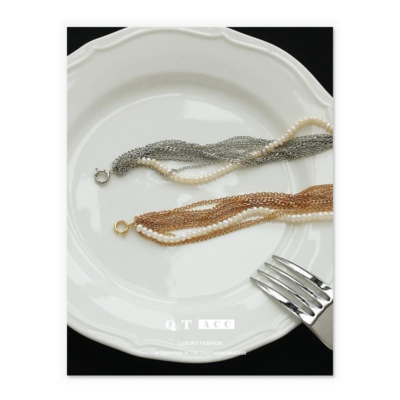 Fashion Natural Pearl Premium Stacking Bracelet Jewelry