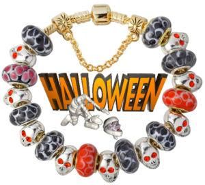 Halloween Gold Plated Charm Bead Bracelet Af14