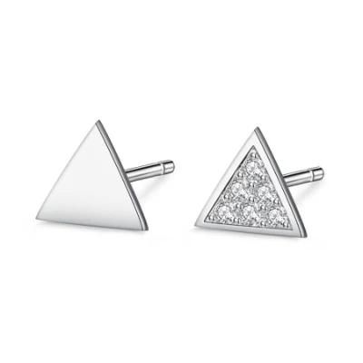 Christmas Eardrop Different on Both Sides Triangle Ear Stud Earpiece
