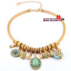 New Fashion Red Sea Torquoise Drop Necklace (MJBH33)