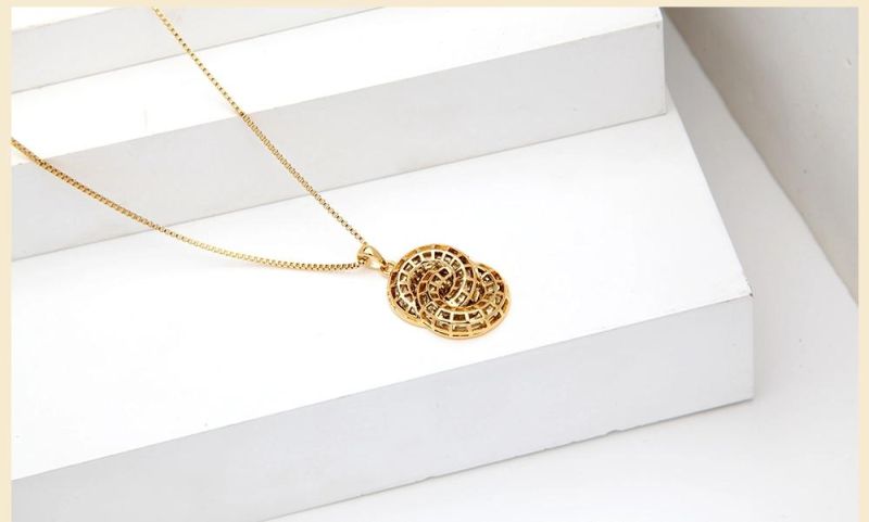 Wholesale Gold Plated Fashion Jewellery Customize Copper/Stainless Steel Jewelry Pendant Necklace