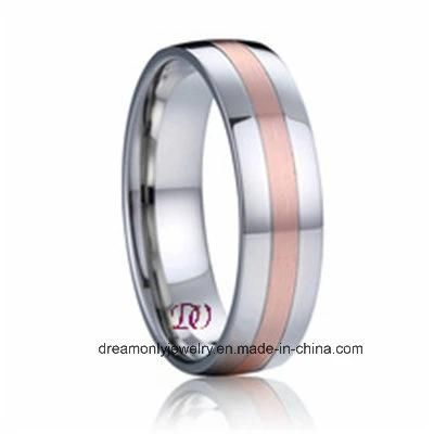 Rose Gold Plated Stainless Steel Ring for Men