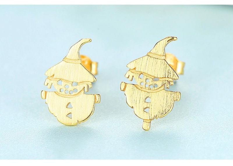 Christmas Ornament Female Contracted Snow Man Earpiece