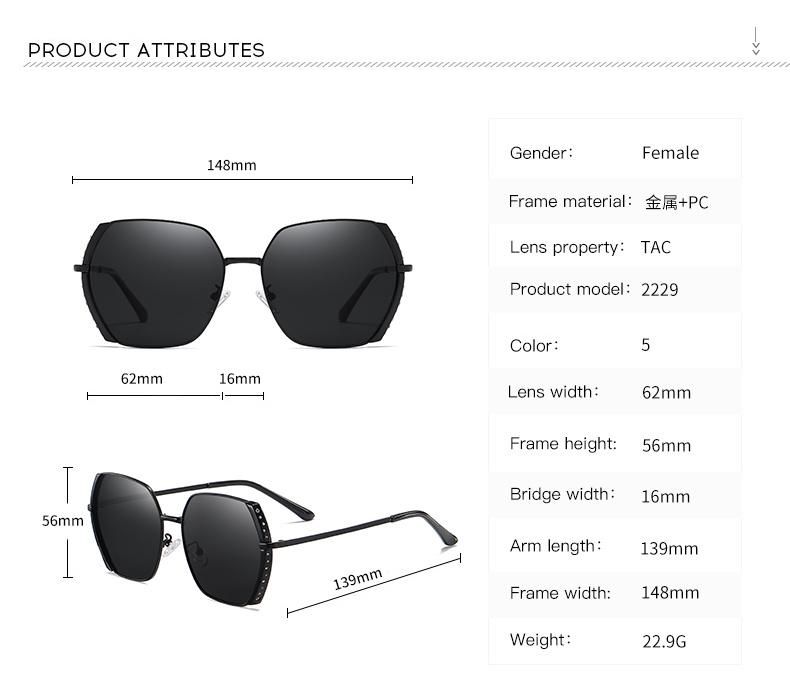 2021 Fashionable Custom Cheap Unisex UV400 Vintage Shade Metal Mirroring Polarize Sunglasses