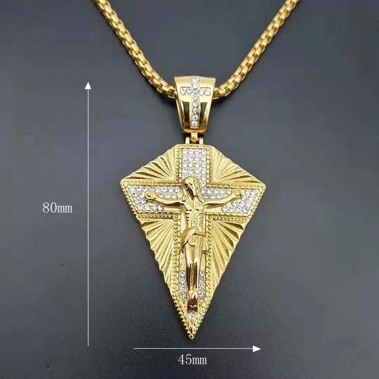Crystal Jesus Christ Pendants Necklaces