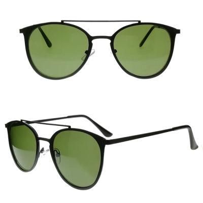New Design Metal Sunglasses with Twin Nose Bridges