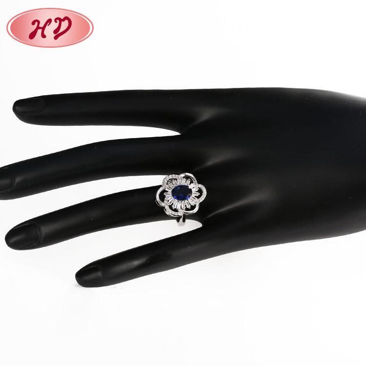 Online Shop China Rings Jewelry Women Gold Flower Ring with Gift