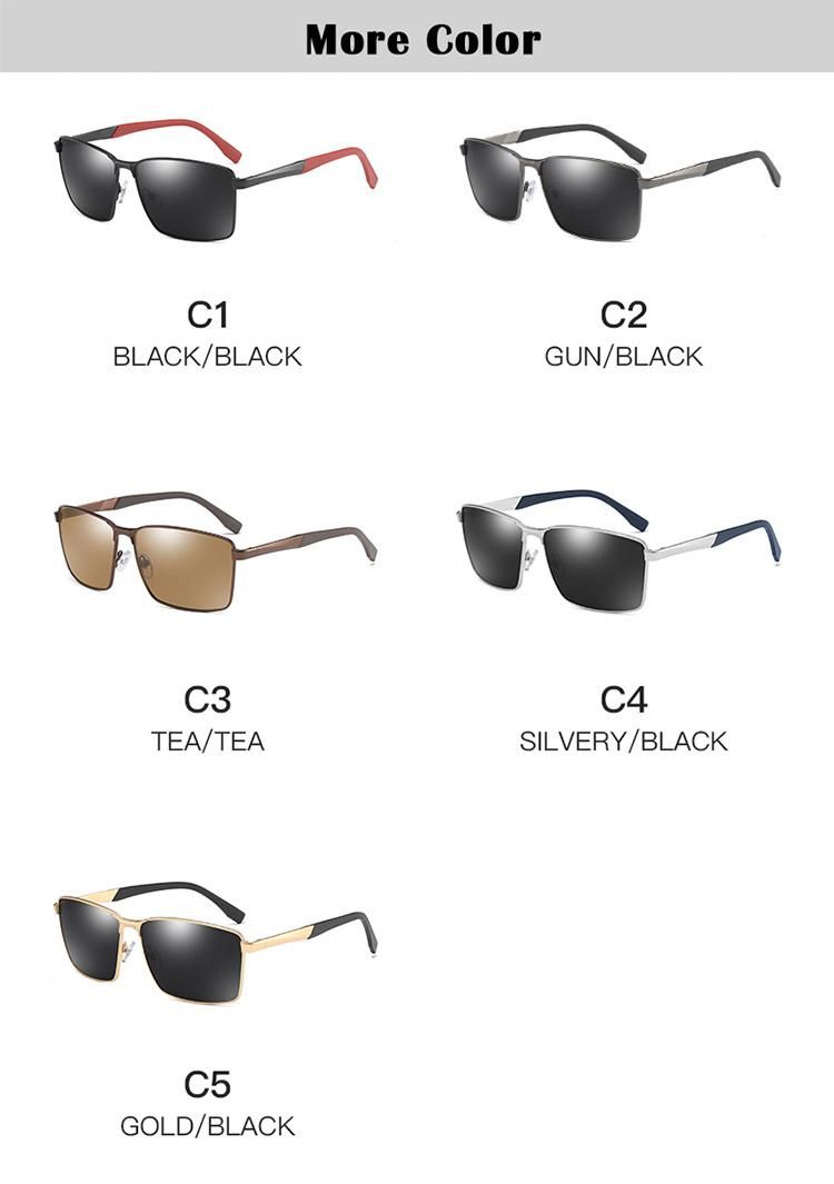 New Custom Logo Wholesale Fashion Brand Designer Polarized Men Sunglasses